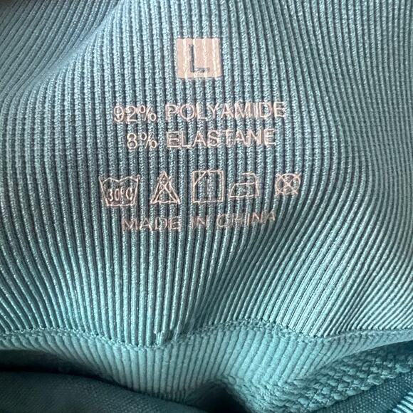 ✨2pc Scrunch Butt Seamless Leggings Lot L Blue Purple High Waist Yoga Workout - Picture 4 of 11